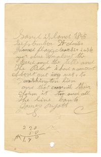 Letter to Dr. Joshua W. Flagg from James Pyatt, 1895 and Patient Account
