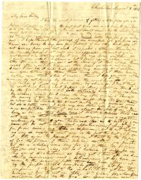 Letter from Mary Lamboll Beach to Elizabeth L. Gilchrist, August 8th, 1822