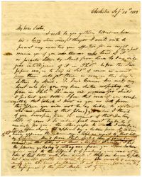 Letter from Mary Lamboll Beach to Elizabeth L. Gilchrist, September 28th, 1822