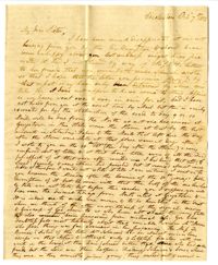 Letter from Mary Lamboll Beach to Elizabeth L. Gilchrist, October 7th, 1822