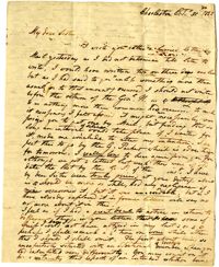 Letter from Mary Lamboll Beach to Elizabeth L. Gilchrist, October 30th, 1822