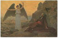 Der Engel des Herrn erscheint dem Propheten Elias in der Wüste