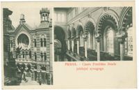 Praha. - Císaře Františka Josefa jubilejní synagoga.