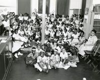 Summer reading closing exercises, Dart Hall Branch Library, 1957