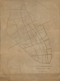 City of Charleston, SC, General City Plan Map, Plate III