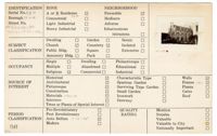 Index Card Survey of 136 Church Street, the Huguenot Church