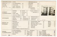 Index Card Survey of 85 - 87 East Street