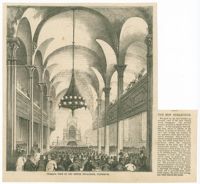Interior view of the Jewish Synagogue, Clinton St.