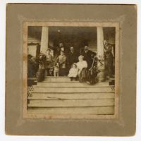 Photo of the Pearlstine Family on a Front Porch