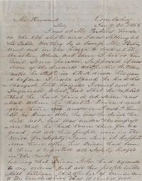 144. C. R. Hains to James B. Heyward -- January 21, 1855
