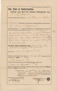 146. Bill of Sale for Slaves between F.H. Wagner and James B. Heyward -- January 23, 1856