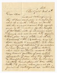 Letter to Benjamin Allston from J. Sparkman, 1858