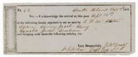 Message Confirming the Arrival of Enslaved Persons for Work at South Island Plantation, September 16th, 1861
