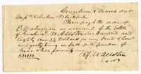 Bill of Sale for an Enslaved Family from Robert F.W. Allston to E. Waterman, 1843