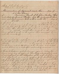 233. Memorandum form for freedmen and women as laborers on a plantation -- 1865