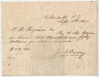 256. Request to T.B. Ferguson from John J. Darcy -- September 18, 1865