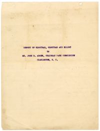Report of Olmsted, Olmsted, and Eliot to Mr. John B. Adger, Chairman park commission Charleston, S.C.