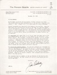 Letter from John Ordway to Septima P. Clark, December 30, 1976