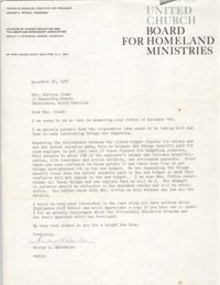 Letter from Wesley A. Hotchkiss to Septima P. Clark, December 30, 1966