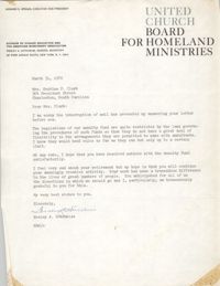 Letter from Wesley A. Hotchkiss to Septima P. Clark, May 31, 1970