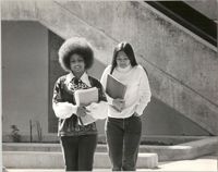 Two Young Women Students Walking, University of California, Santa Cruz