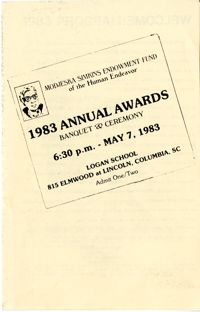 Award Ceremony Program, May 7, 1983