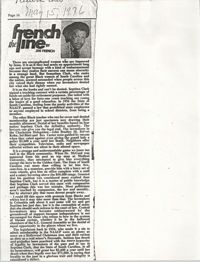 Newspaper Article, May 15, 1976