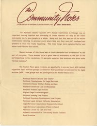 Community Notes, National Clients Council, September 1977