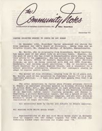 Community Notes, National Clients Council, December 1977