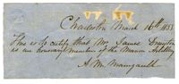 James Drayton Military Certification, 1855