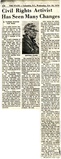 Newspaper Article, February 28, 1979