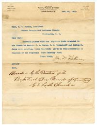 Letter to C.G. Ducker from John F. Ficken