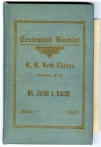 KKBE Centennial Booklet, 1824-1924