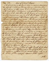 Legal Case Concerning Colonel Isaac Hayne, 1781