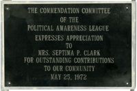 Plaque, May 25, 1972