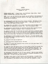 Minutes, Penn Community Services, Executive Committee Meeting, November 19, 1977