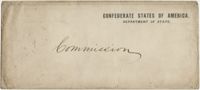 Envelope addressed Commission