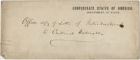 Envelope addressed to Cardinal Antonelli