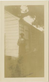 Man in Front of Slave Cabin