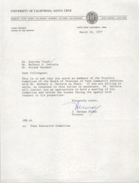 Letter from J. Herman Blake to Septima Clark and others, March 30, 1977