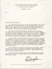 Letter from Eddie N. Williams to 