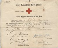 Certificate, October 22, 1919