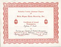 Certificate, February 2, 1986