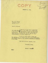 Teenage Draft: Correspondence between W. H. Muller (Lawyer, Dillon, S.C.) to Senator Burnet R. Maybank, October 24, 1942