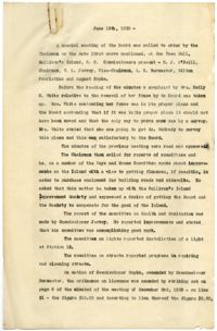 June 19, 1930 Meeting Minutes