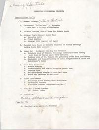 Suggested Bicentennial Projects for 1975-1976