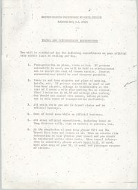 Travel and Reimbursement Instructions, May 1975