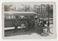 Children Debarking Bus, 1954-1956