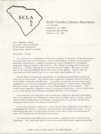 Letter from Ben Bagwell to Septima P. Clark, February 24, 1971