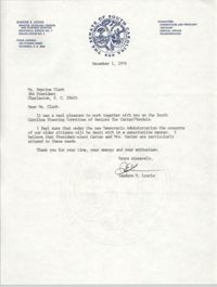 Letter from Isadore E. Lourie to Septima P. Clark, December 1, 1976